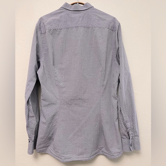 Ted Baker London sz 5 / US XL long sleeve diamond print shirt - Picture 3 of 6